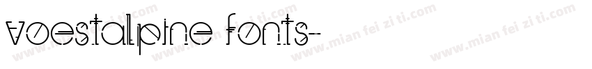 voestalpine fonts字体转换